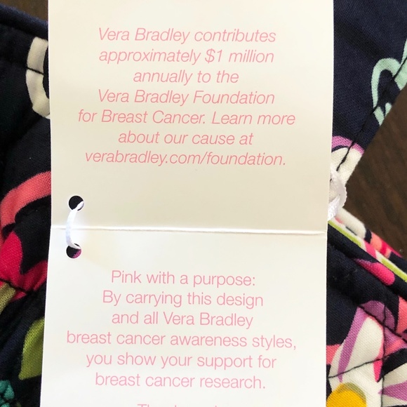 NWT Vera Bradley "Laura Ribbons" Tote Purse. See Photos For Description - Picture 11 of 14